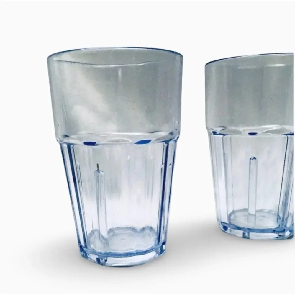 Set of 3 Plastic Glasses / Water Tumblers